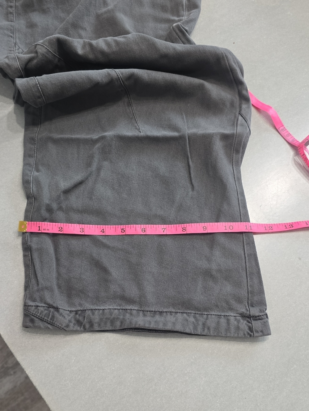 Free People Spotlight Washed Barrel Chino Trousers- NWT- 10- CHARCOAL GREY - Picture 11 of 13